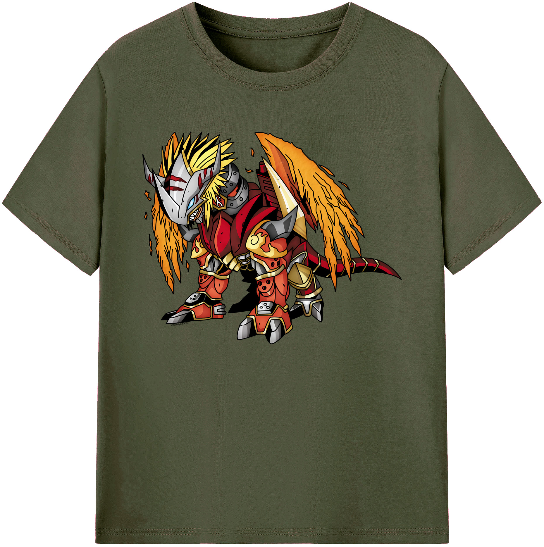 （画像用） Digimon デジタルモンスター/デジモン 綿100％ メンズ半袖Tシャツ｜肌触りやわらか＆通気性